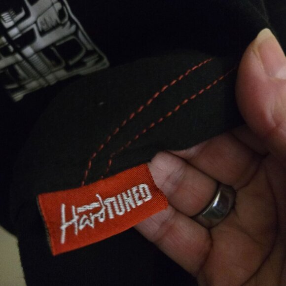 Hardtuned Mitsubishi Evolution Hoodie All Over Graphic Black Logo Size XXL - Picture 11 of 13